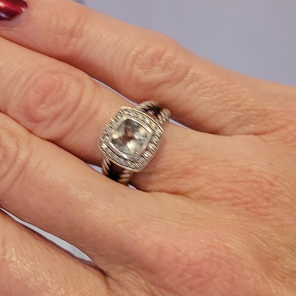 David Yurman white topaz albion ring - Picture 4 of 5